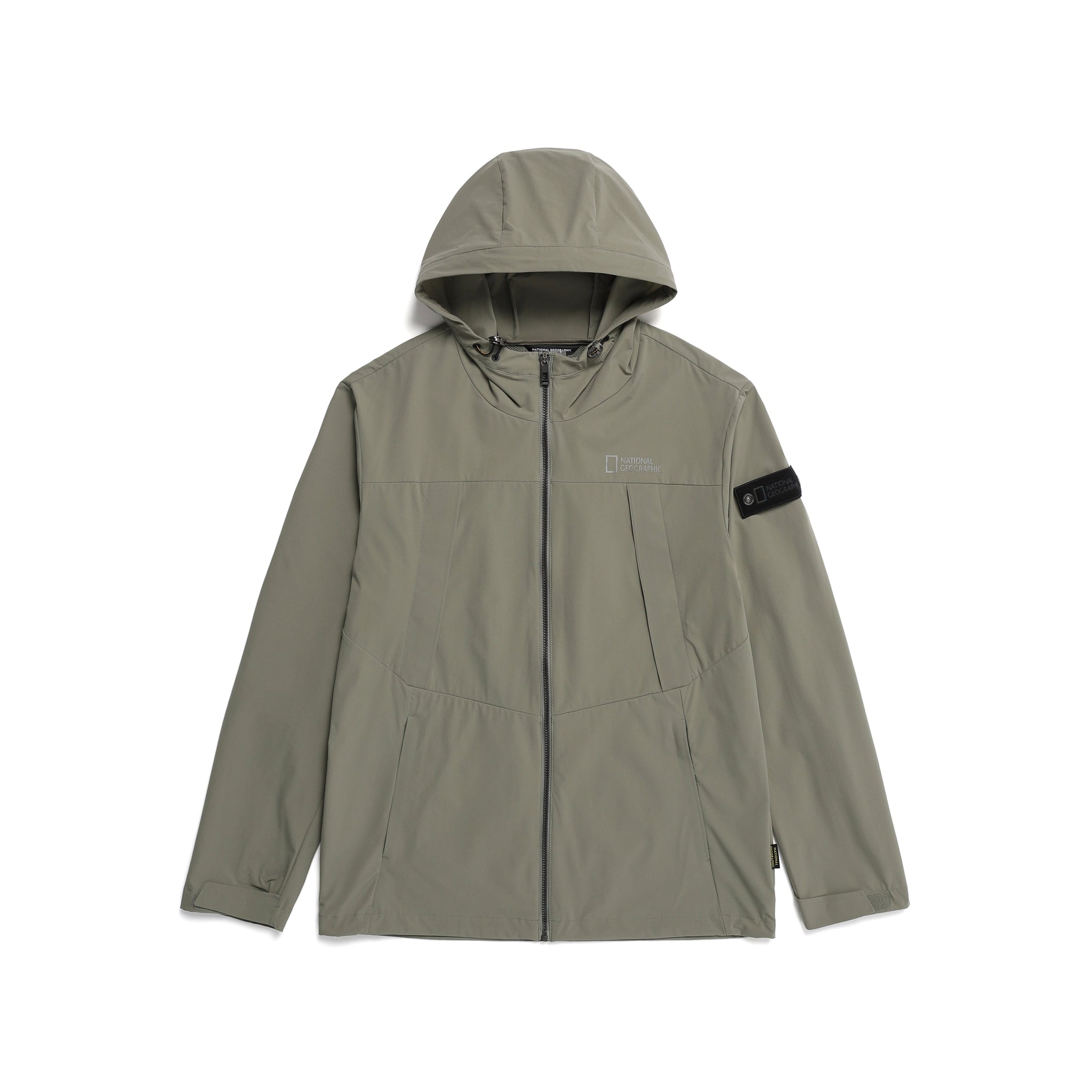 UNISEX THEIA WOVEN TRAINING ZIP-UP JACKET- LICHEN KHAKI