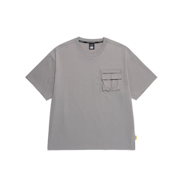 NRN CHEST POCKET SEMI-OVER FIT H/TEE STONE GREY