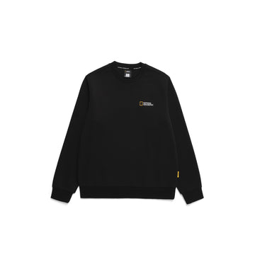 UNISEX FOLHAS SMALL LOGO SWEATSHIRT- CARBON BLACK