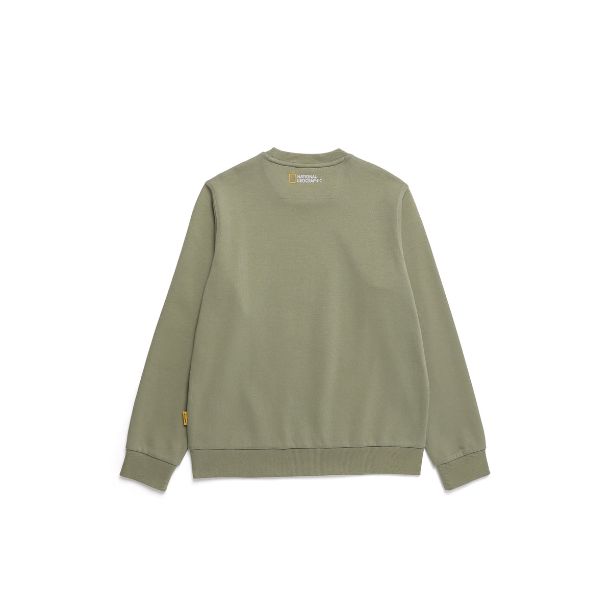Unisex Folhas Small Logo Sweatshirt- Lichen Khaki