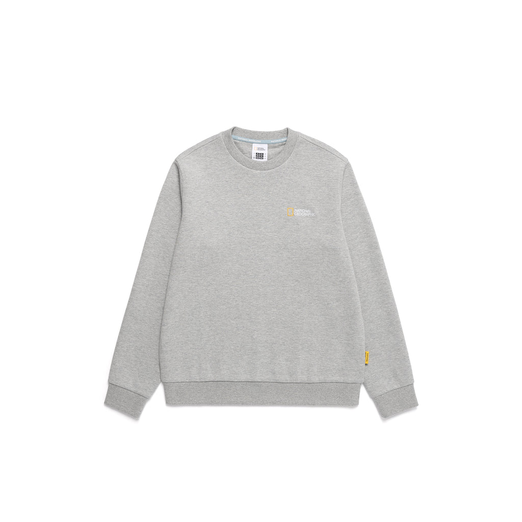 Unisex Folhas Small Logo Sweatshirt- M/Grey
