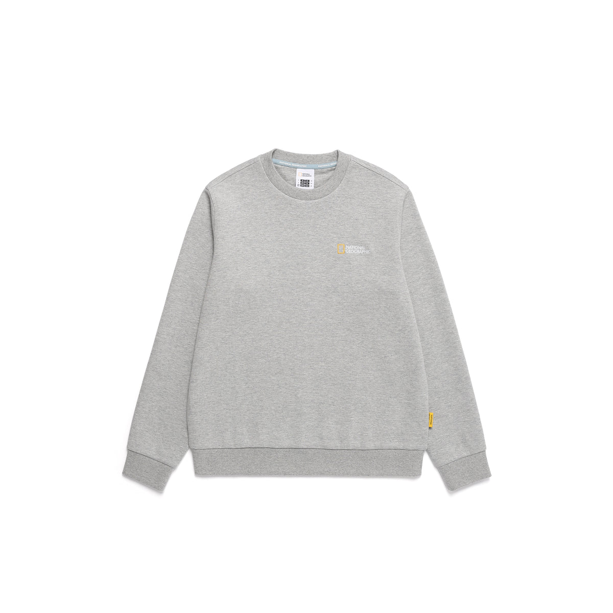 Unisex Folhas Small Logo Sweatshirt- M/Grey