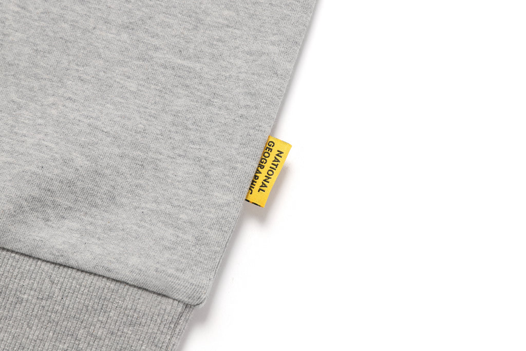 Unisex Folhas Small Logo Sweatshirt- M/Grey