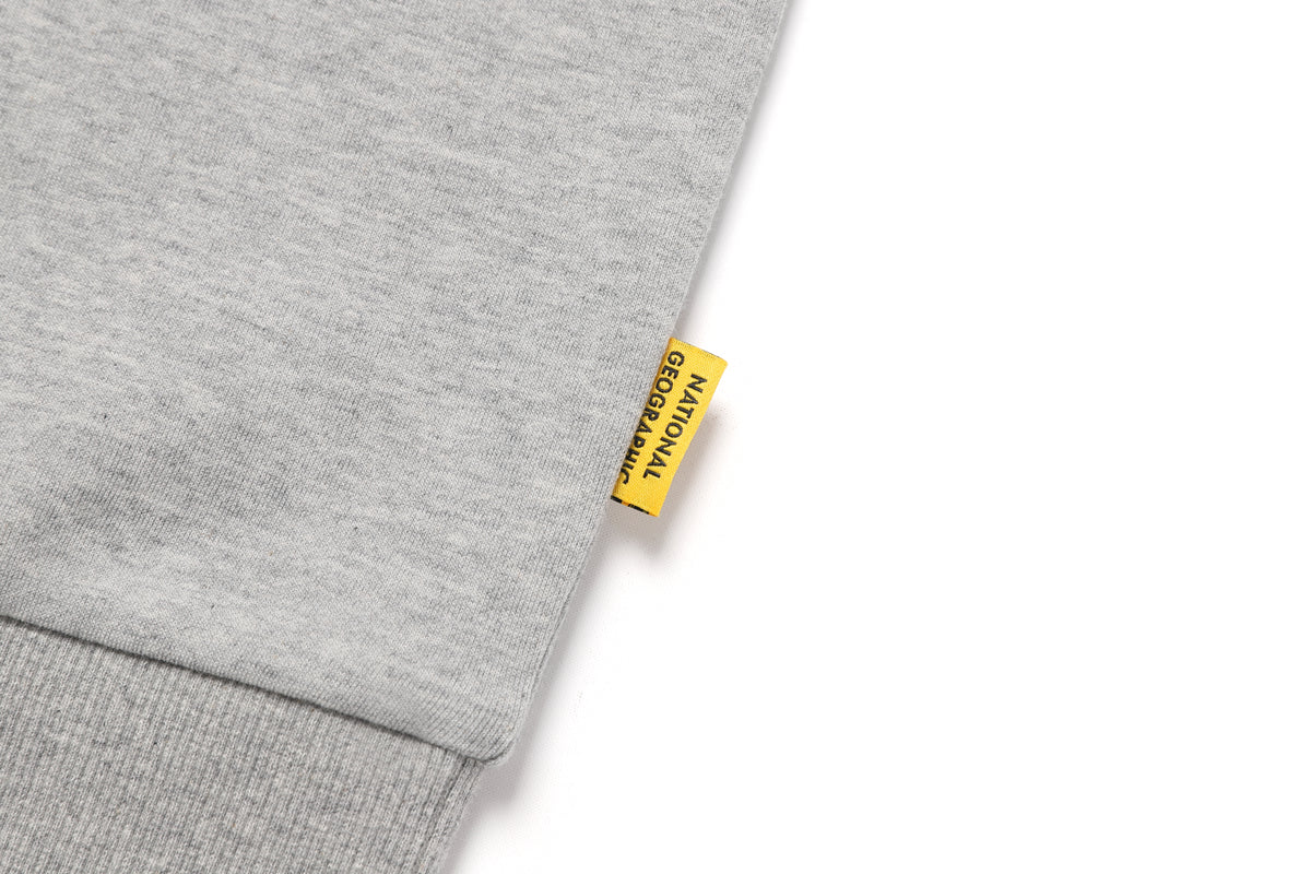 Unisex Folhas Small Logo Sweatshirt- M/Grey