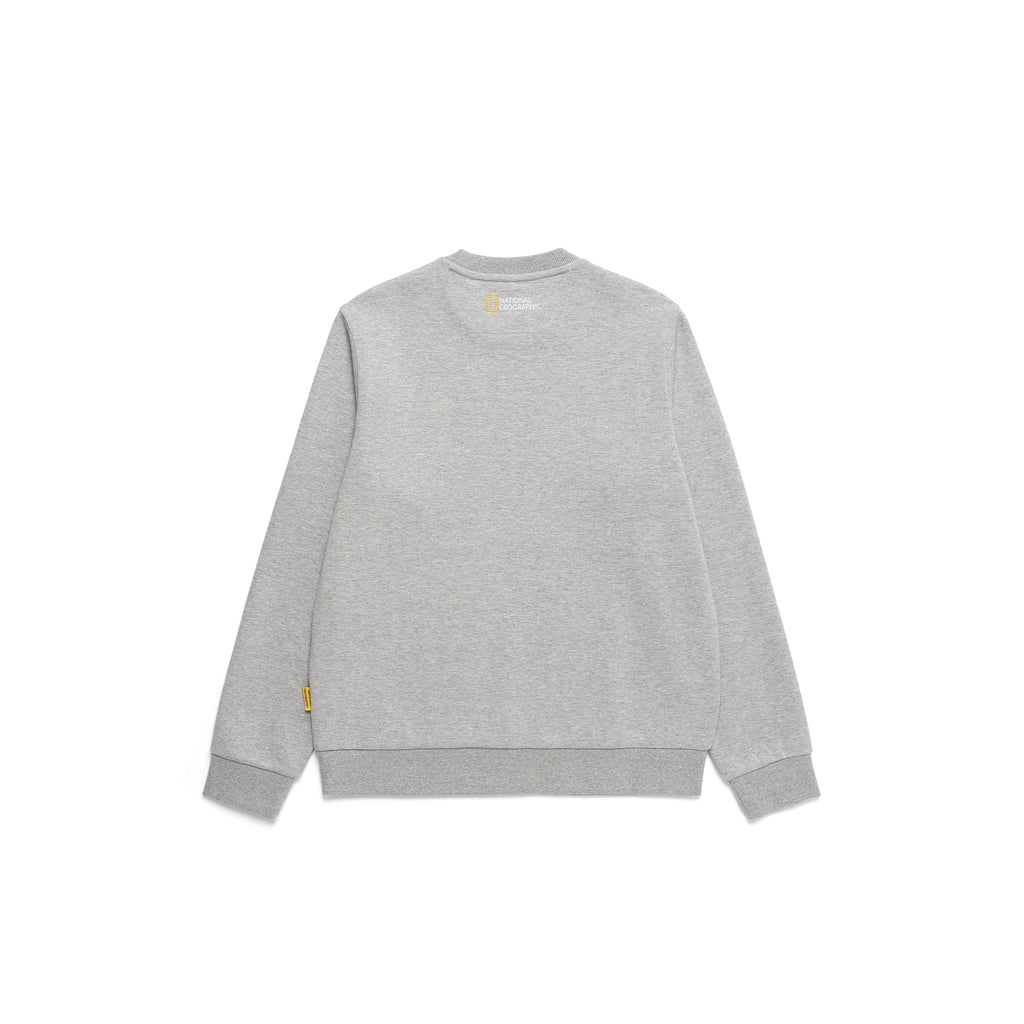 Unisex Folhas Small Logo Sweatshirt- M/Grey