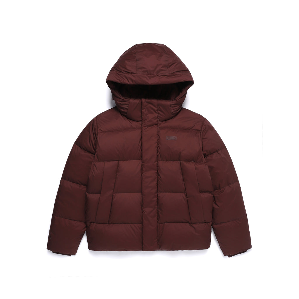 Unisex [Pertex] Oberon Detachable Hood Goose Down Jacket- Wine