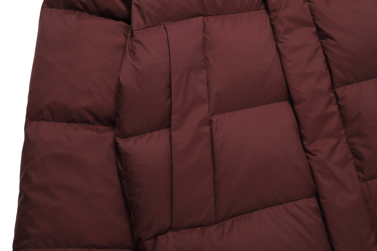 Unisex [Pertex] Oberon Detachable Hood Goose Down Jacket- Wine