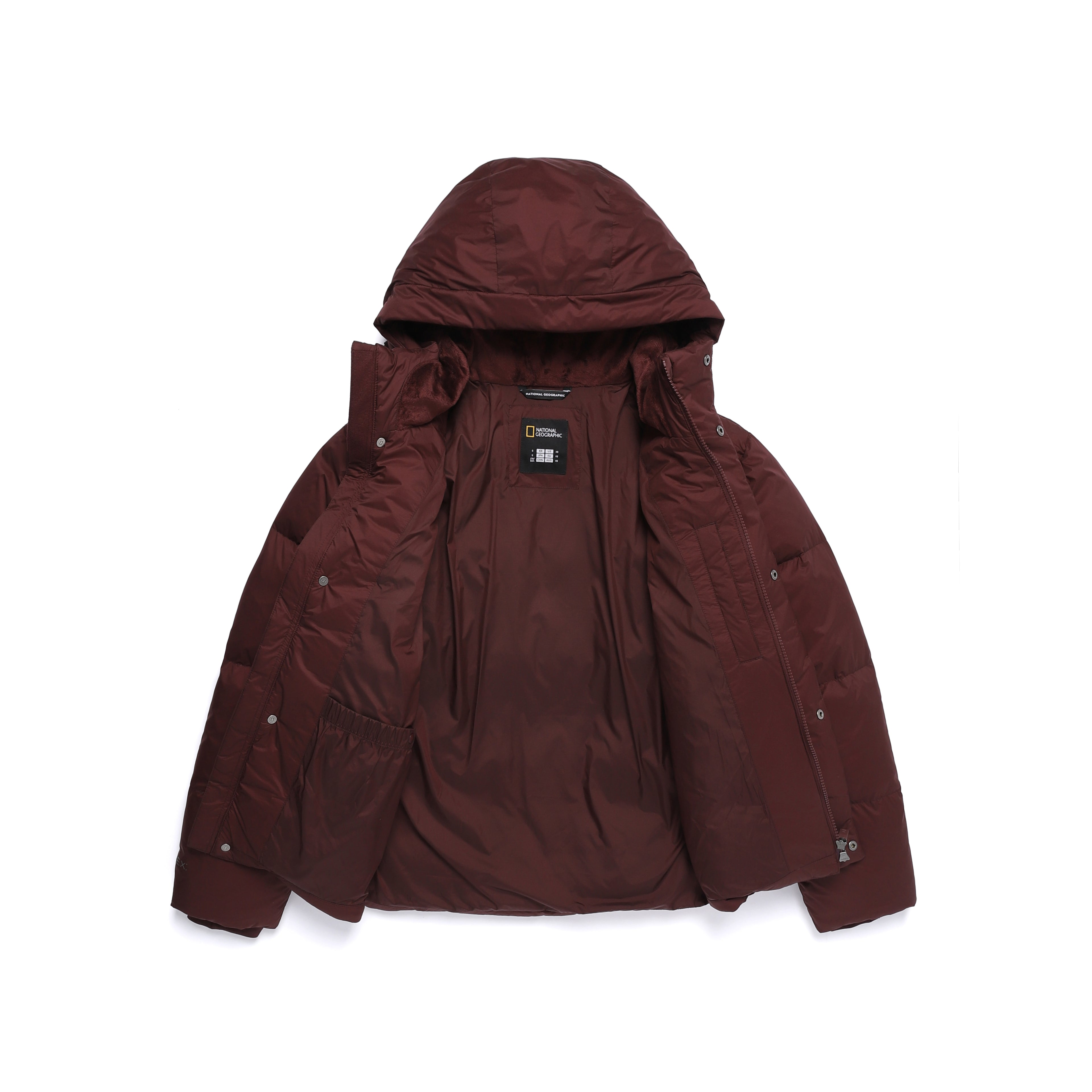 Unisex [Pertex] Oberon Detachable Hood Goose Down Jacket- Wine