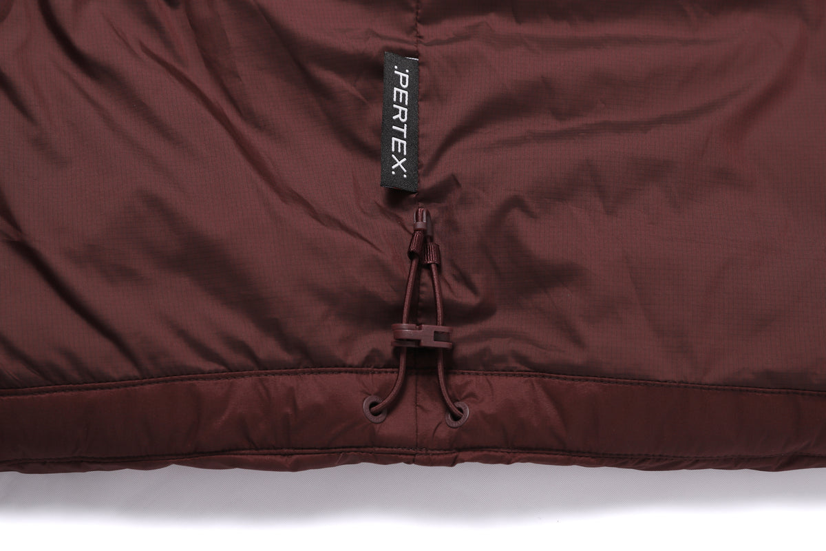 Unisex [Pertex] Oberon Detachable Hood Goose Down Jacket- Wine