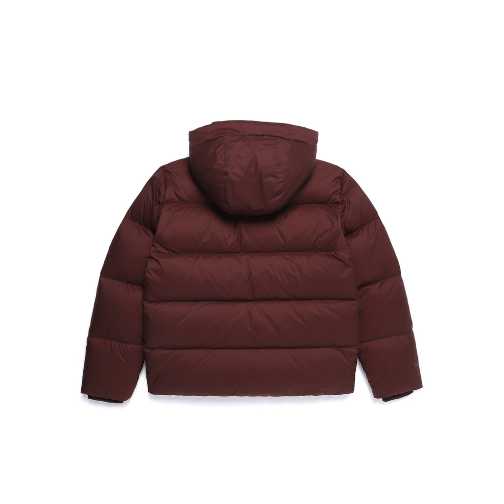 Unisex [Pertex] Oberon Detachable Hood Goose Down Jacket- Wine