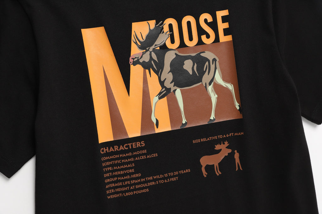 Kids Animal Graphic (Moose) T-Shirt