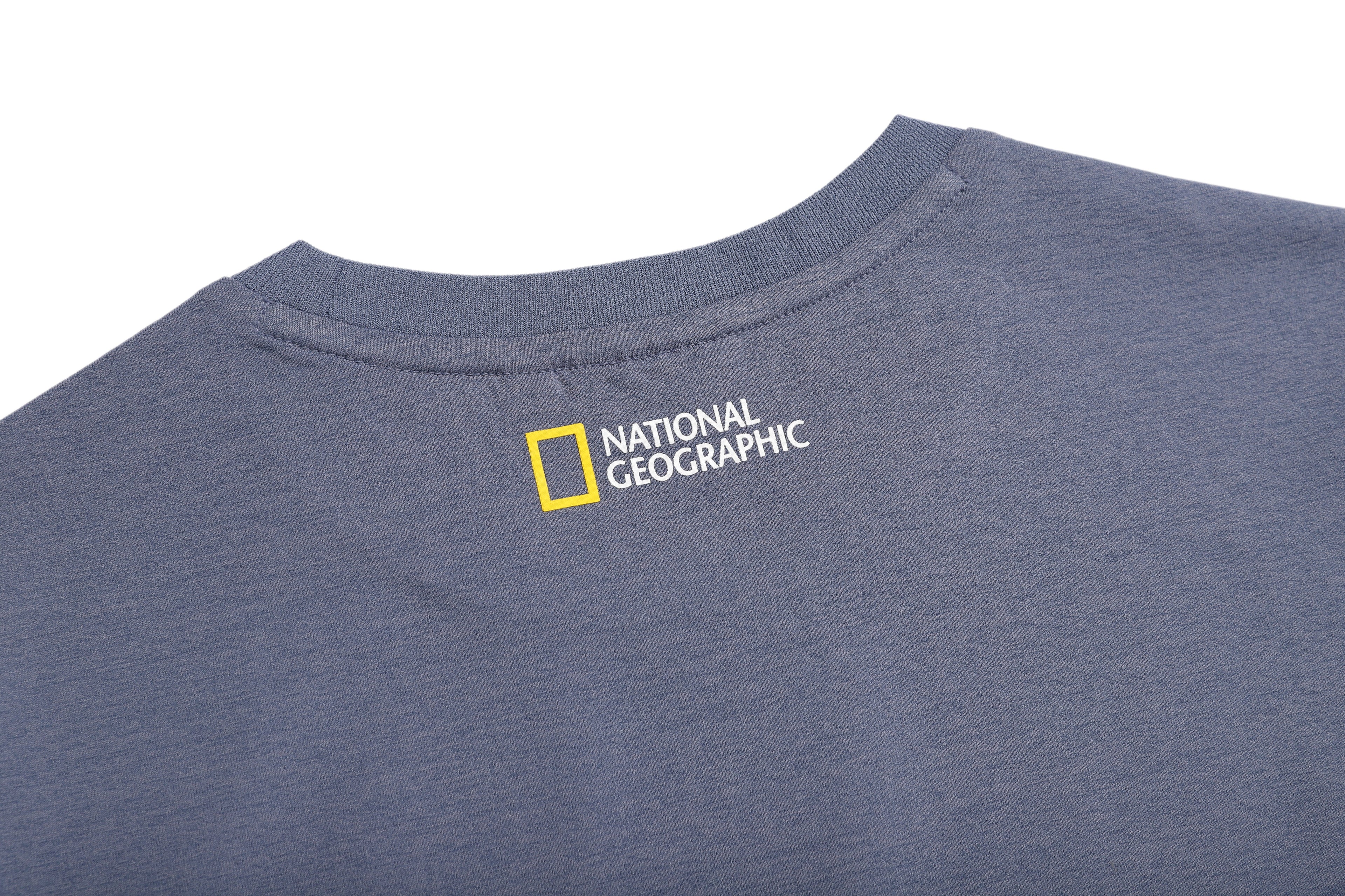 Kids T-Shirt With Logo- Gray Blue