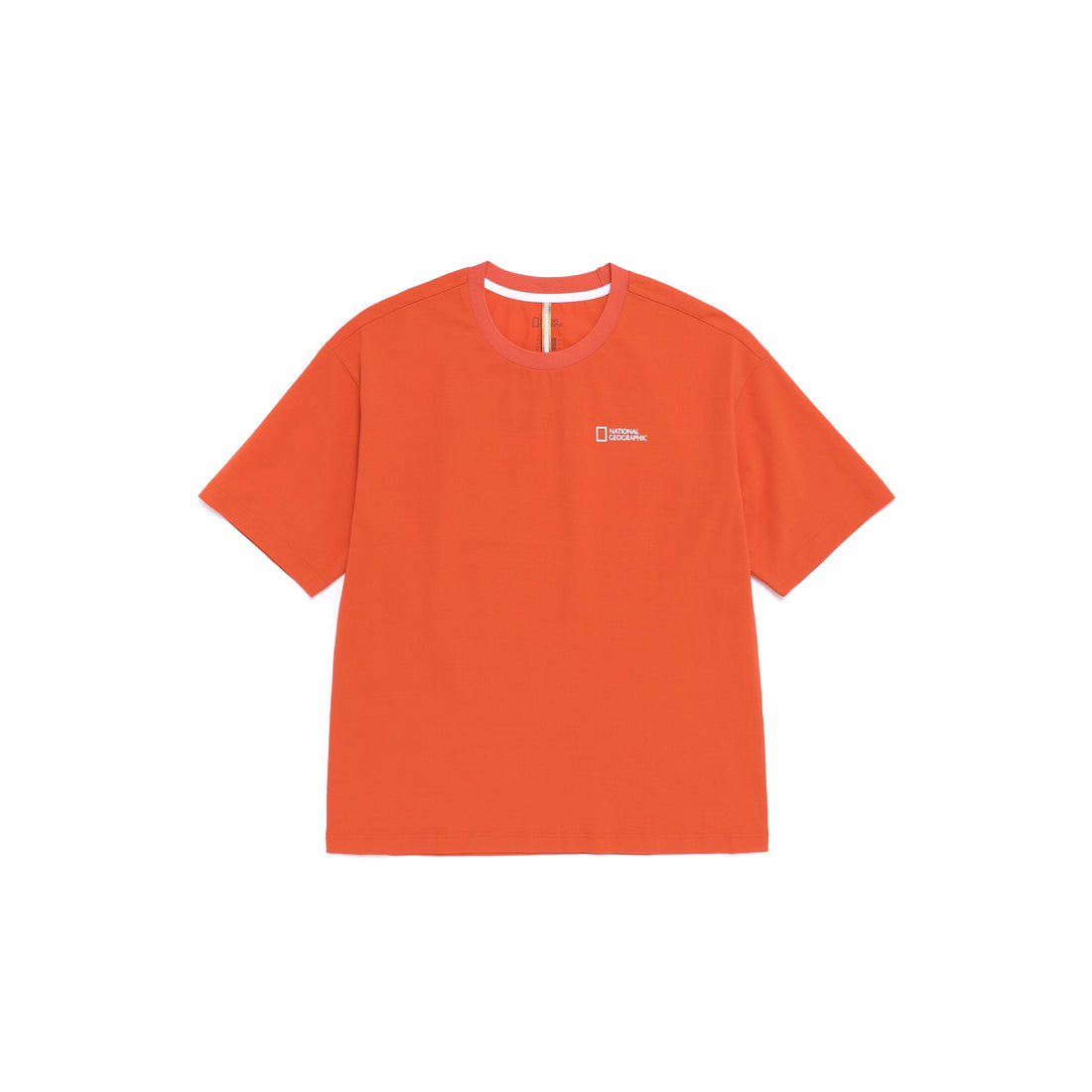 Unisex Kraz Back Graphic Semi- Oversized T-Shirt- Orange