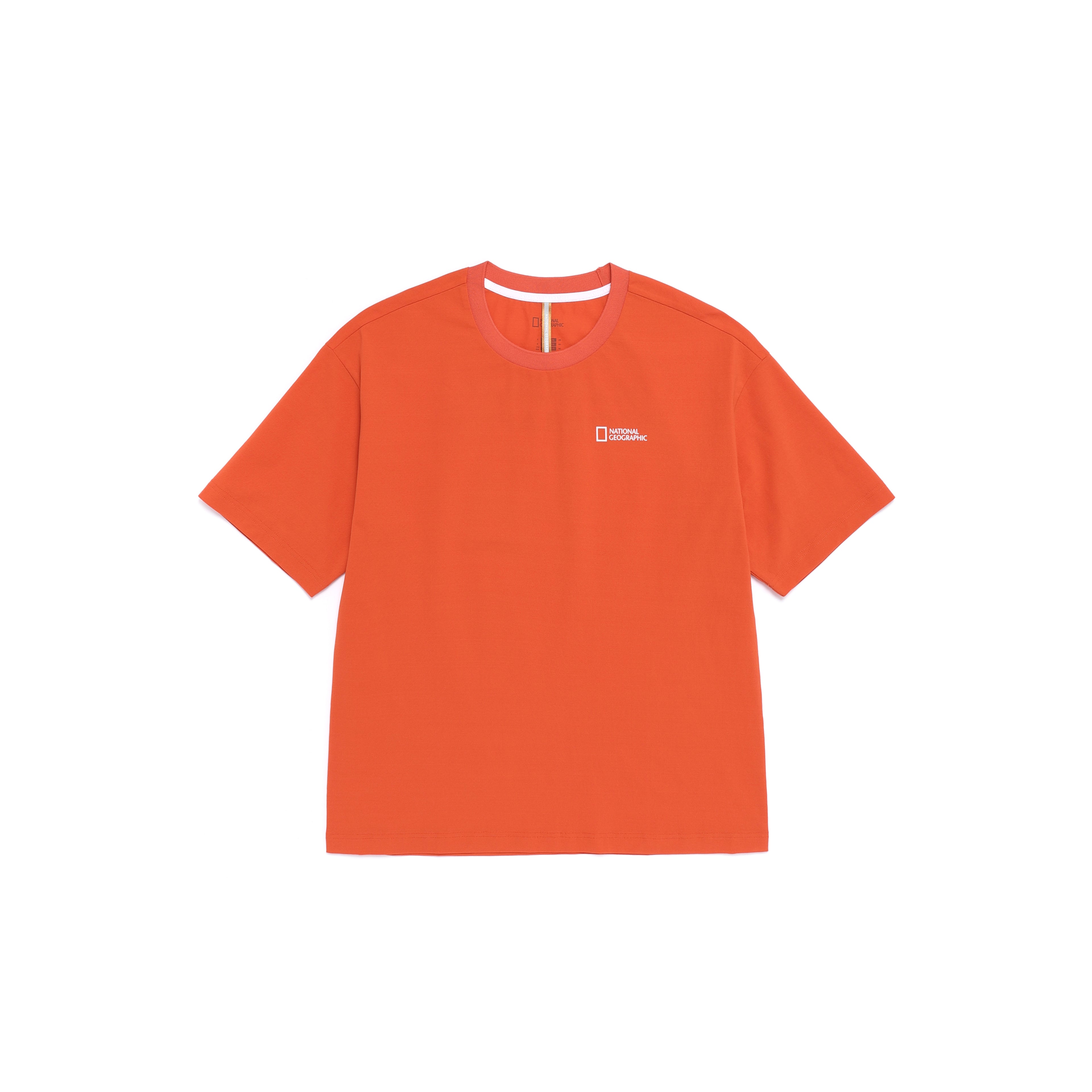 Unisex Kraz Back Graphic Semi- Oversized T-Shirt- Orange