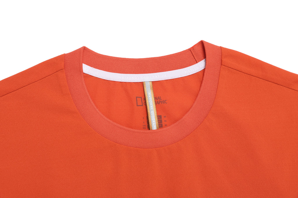 Unisex Kraz Back Graphic Semi- Oversized T-Shirt- Orange