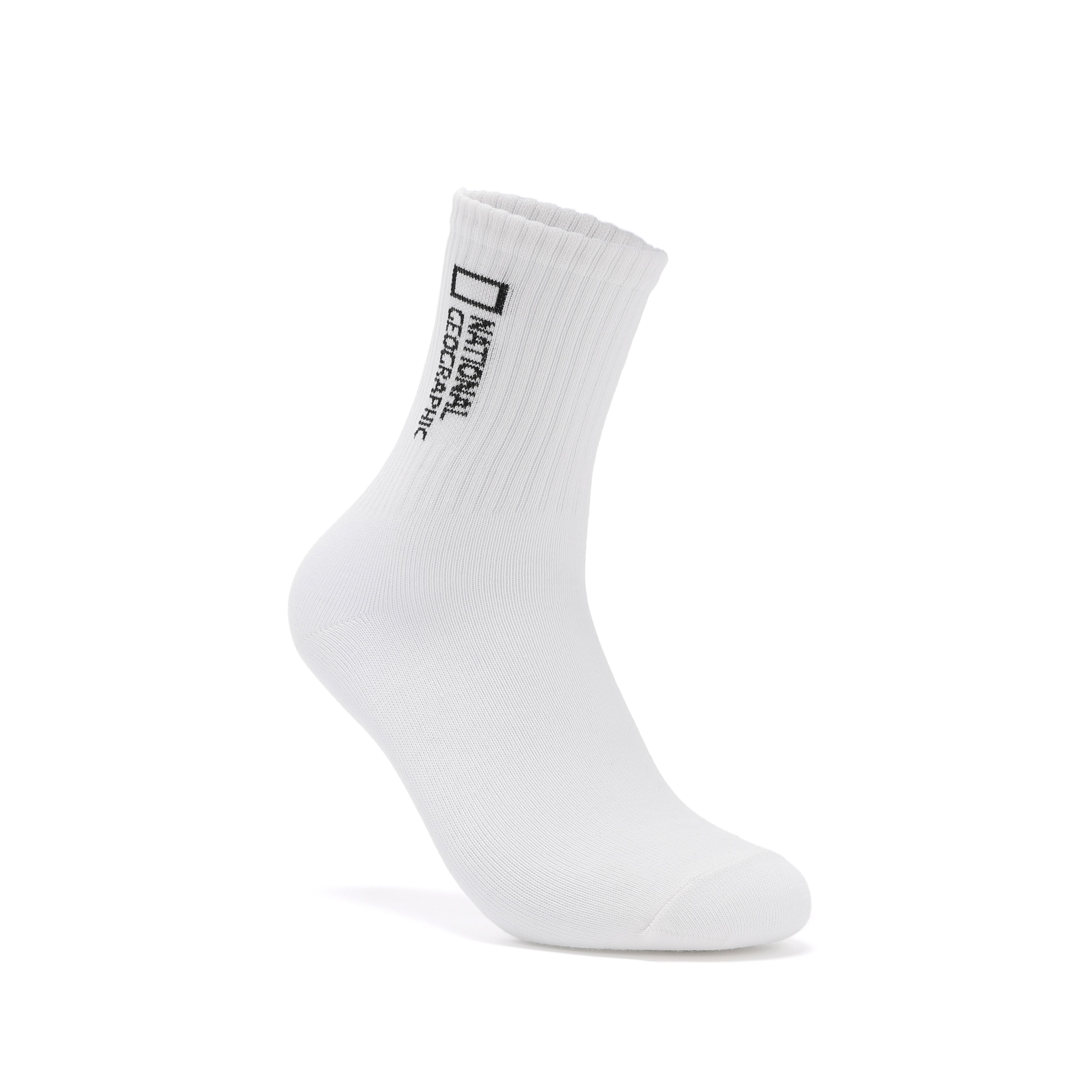 Unisex 3 Pack Crew Socks- White