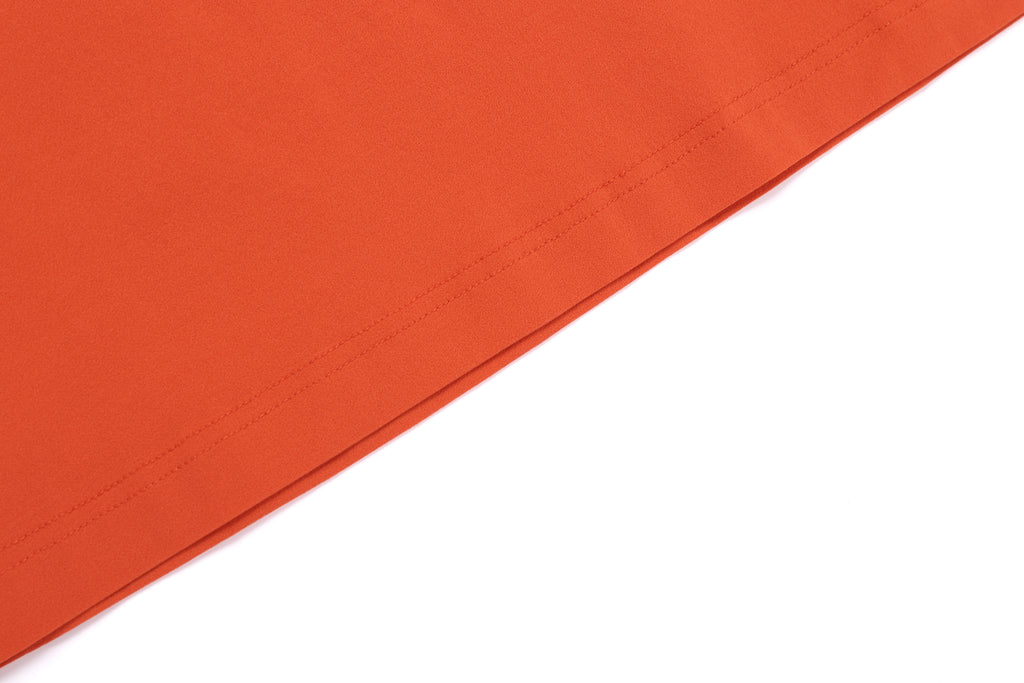 Unisex Kraz Back Graphic Semi- Oversized T-Shirt- Orange