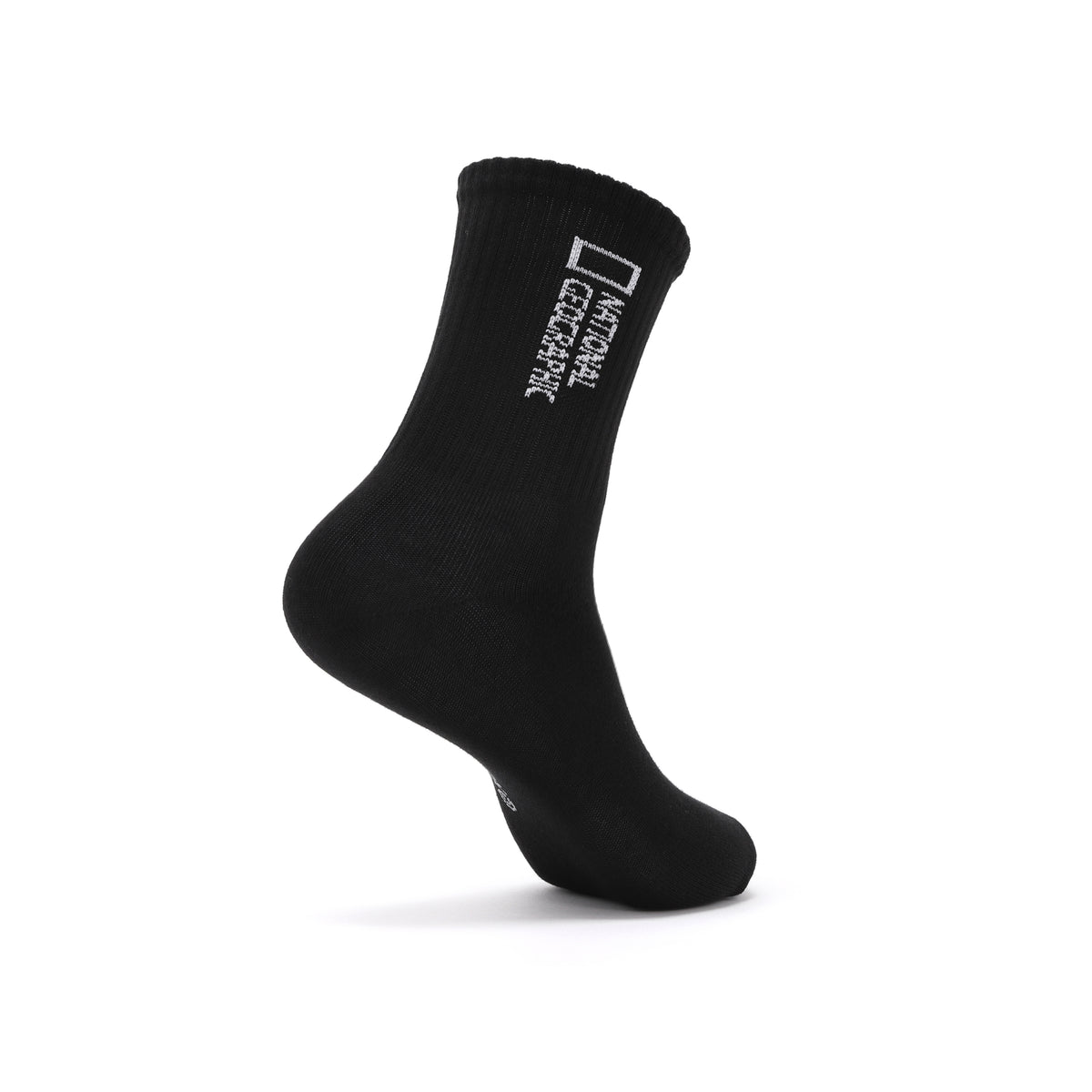 Unisex 3 Pack Crew Socks- Black