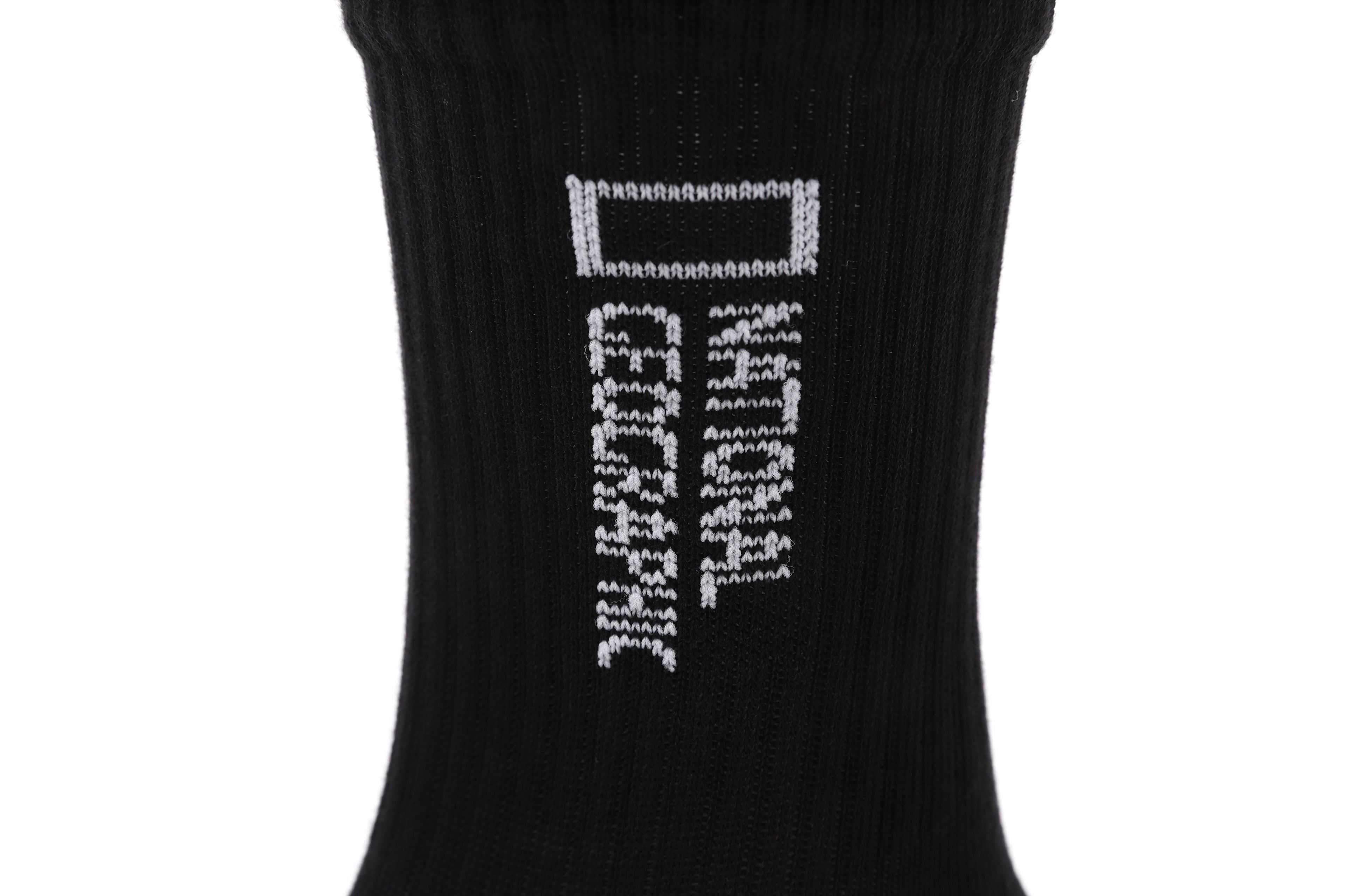 Unisex 3 Pack Crew Socks- Black