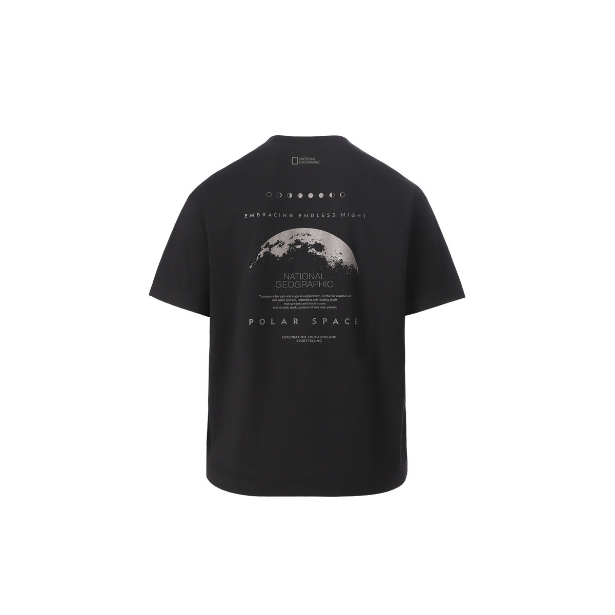 Unisex Natgeo Urban Polar Space Graphic Semi-Oversized T-shirt