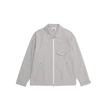 UNISEX OUT POCKET SEMI-OVER FIT ZIP-UP SHIRKET MOURNING GREY