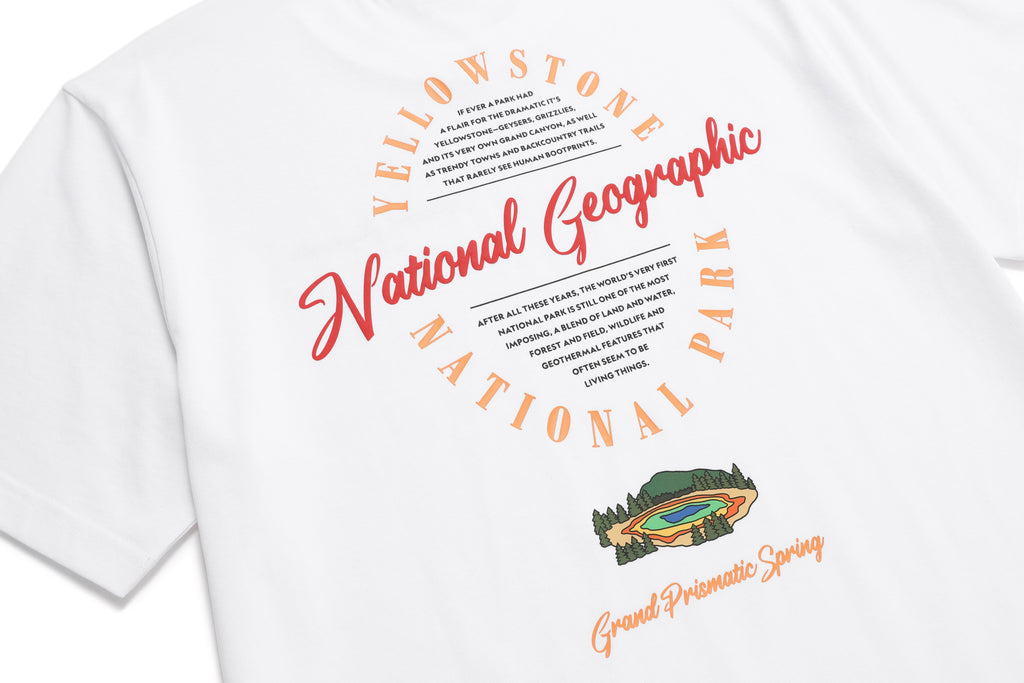 Unisex Yellowstone Graphic T-Shirt- White