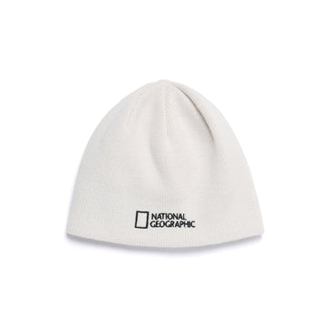 UNISEX REVERSIBLE BEANIE- WHITE