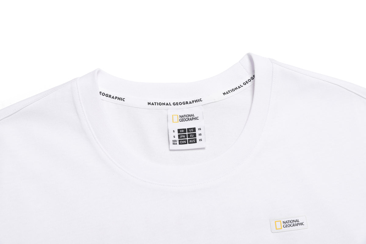 Women'S Semi-Crop Regen Ss T-Shirt- White