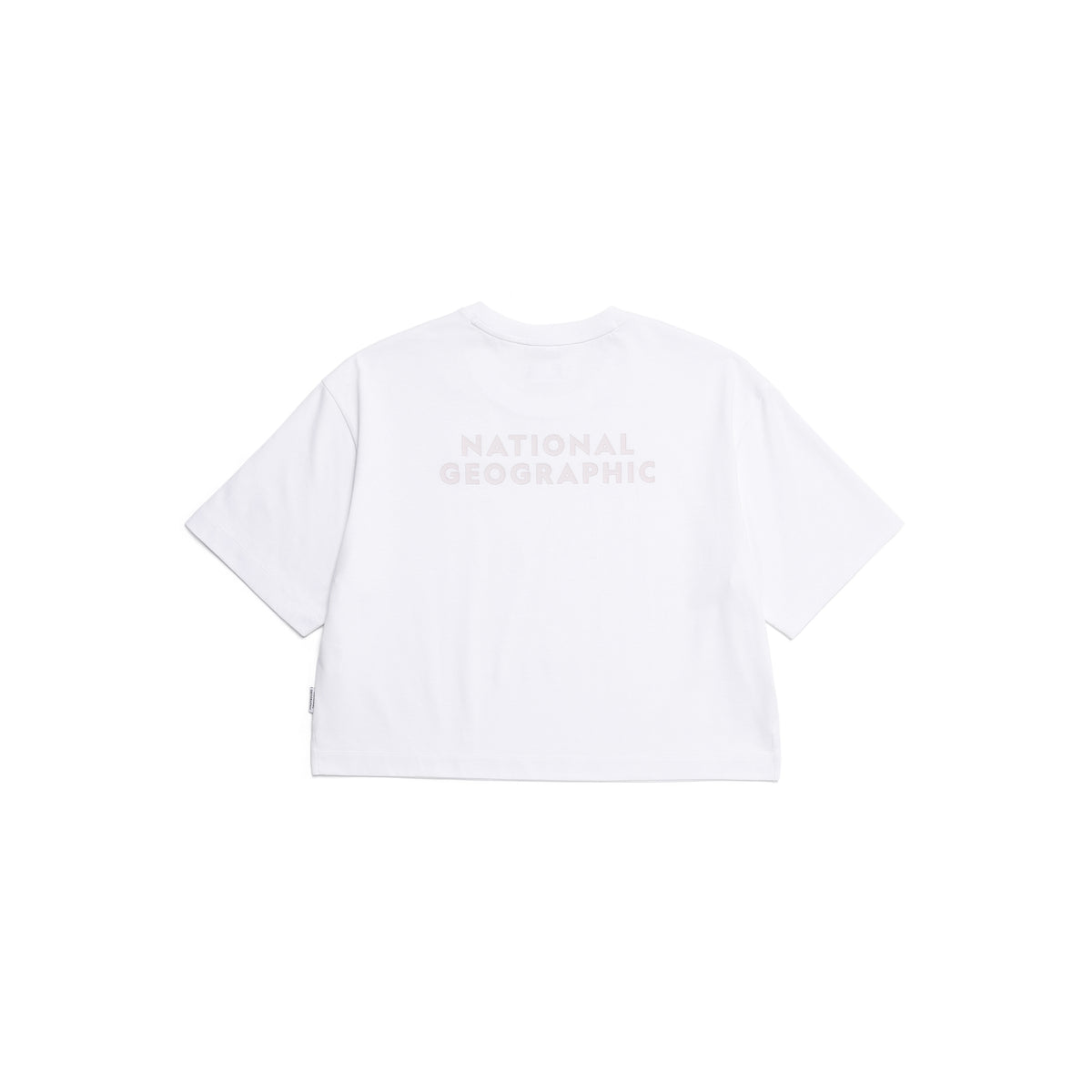 Women'S Semi-Crop Regen Ss T-Shirt- White