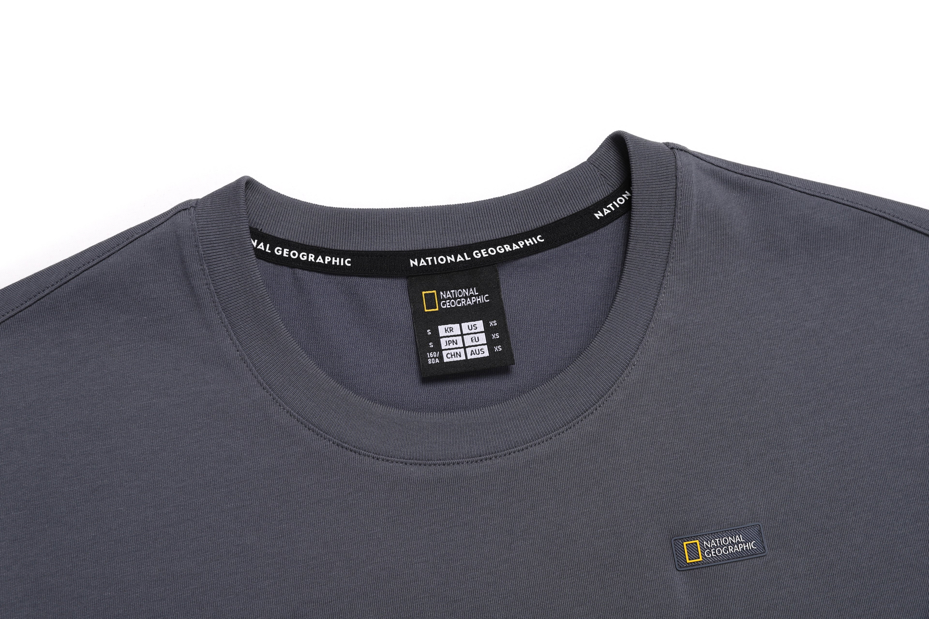 Women'S Semi-Crop Regen Ss T-Shirt- Blue Grey