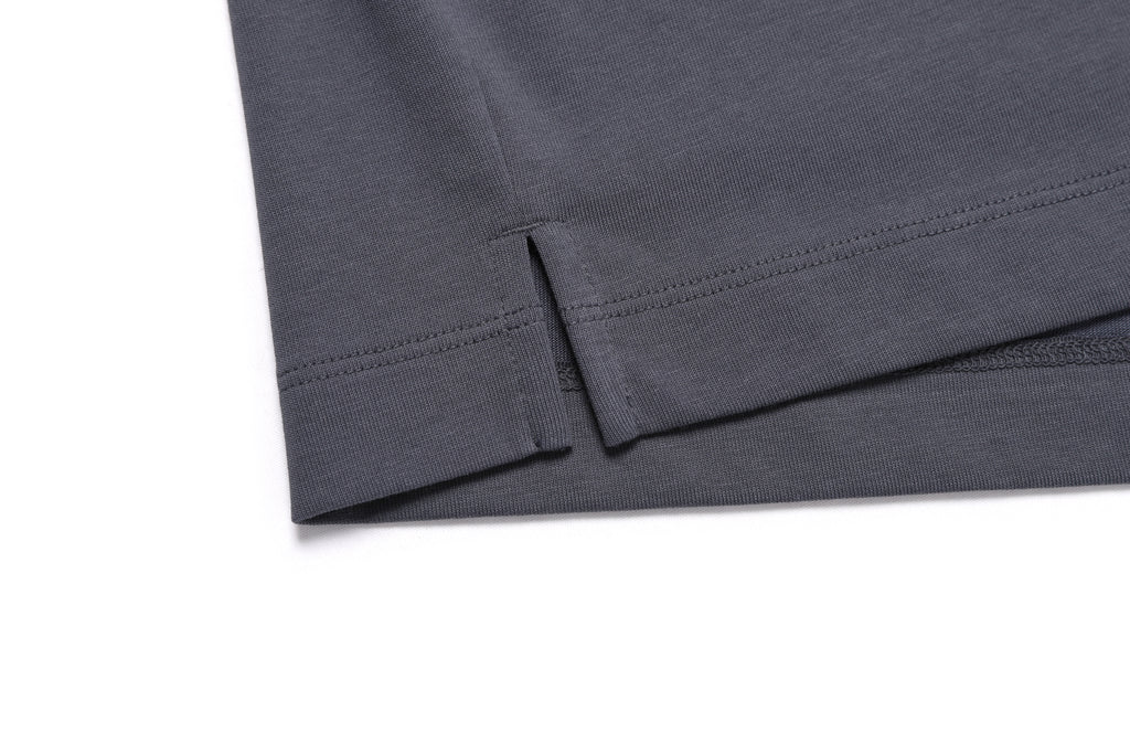 Women'S Semi-Crop Regen Ss T-Shirt- Blue Grey