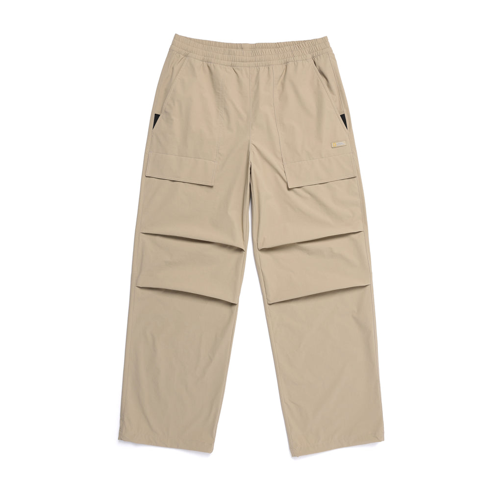 Unisex Parachute Wide Fit Pants- Carbon Black