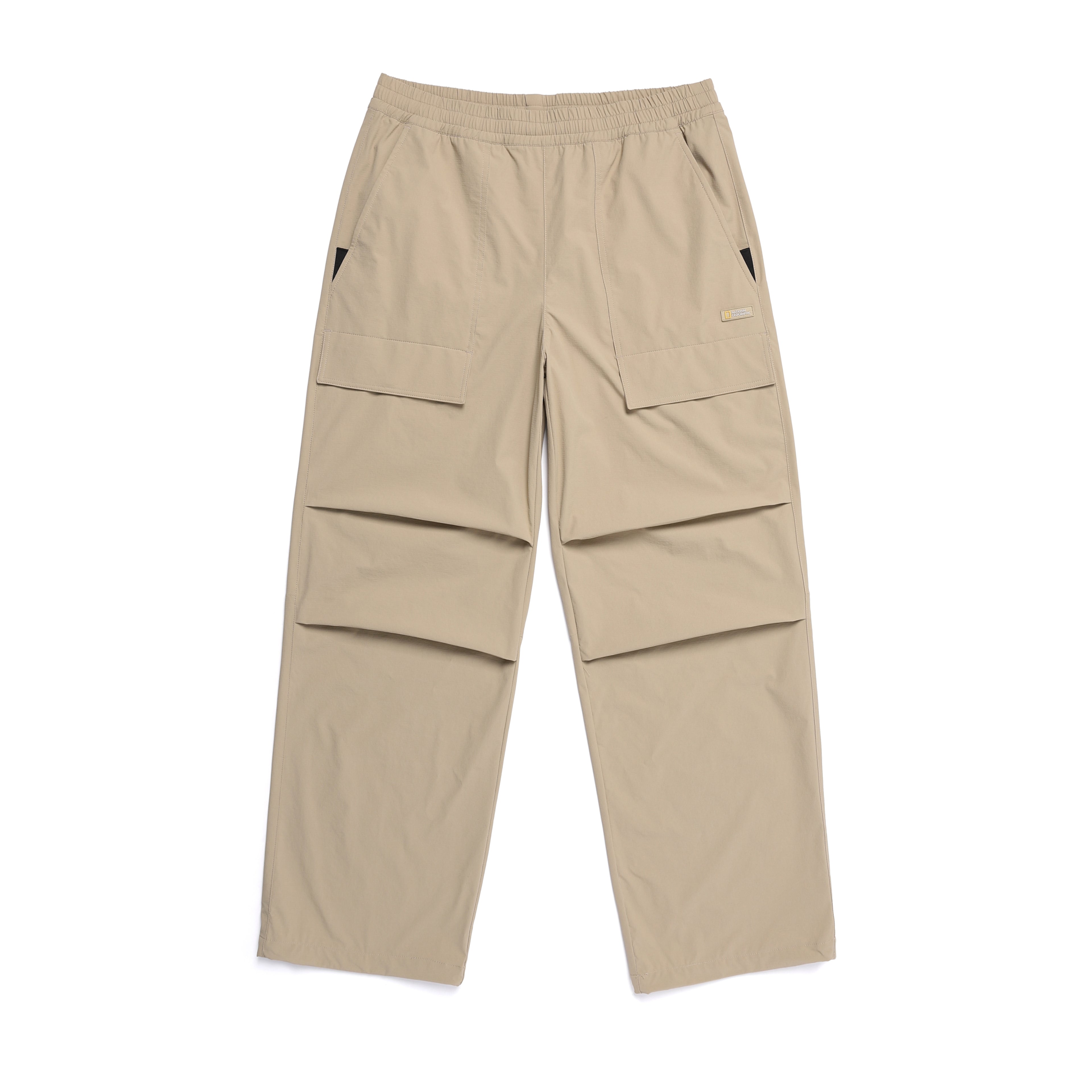 Unisex Parachute Wide Fit Pants- Carbon Black