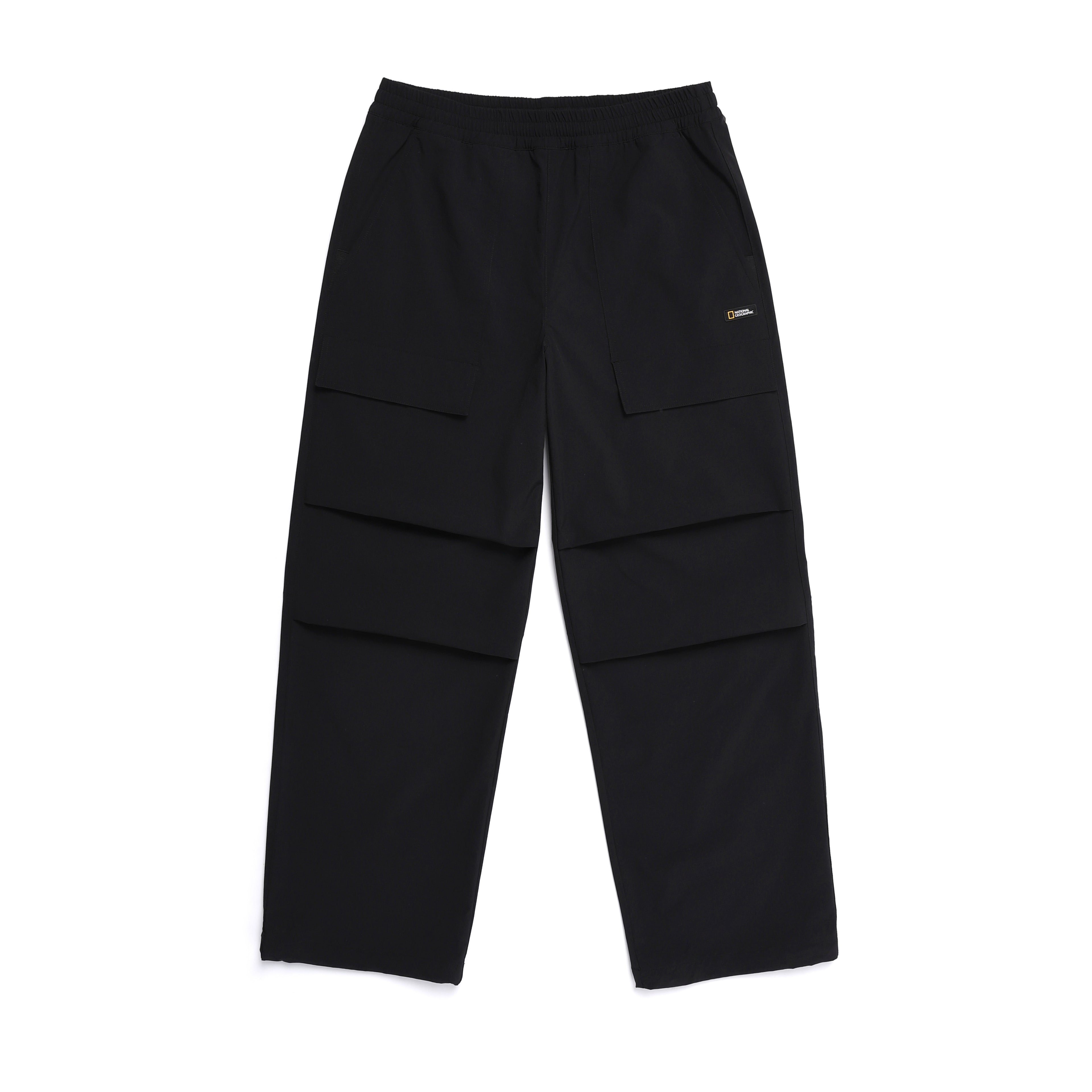 Unisex Parachute Wide Fit Pants- Carbon Black