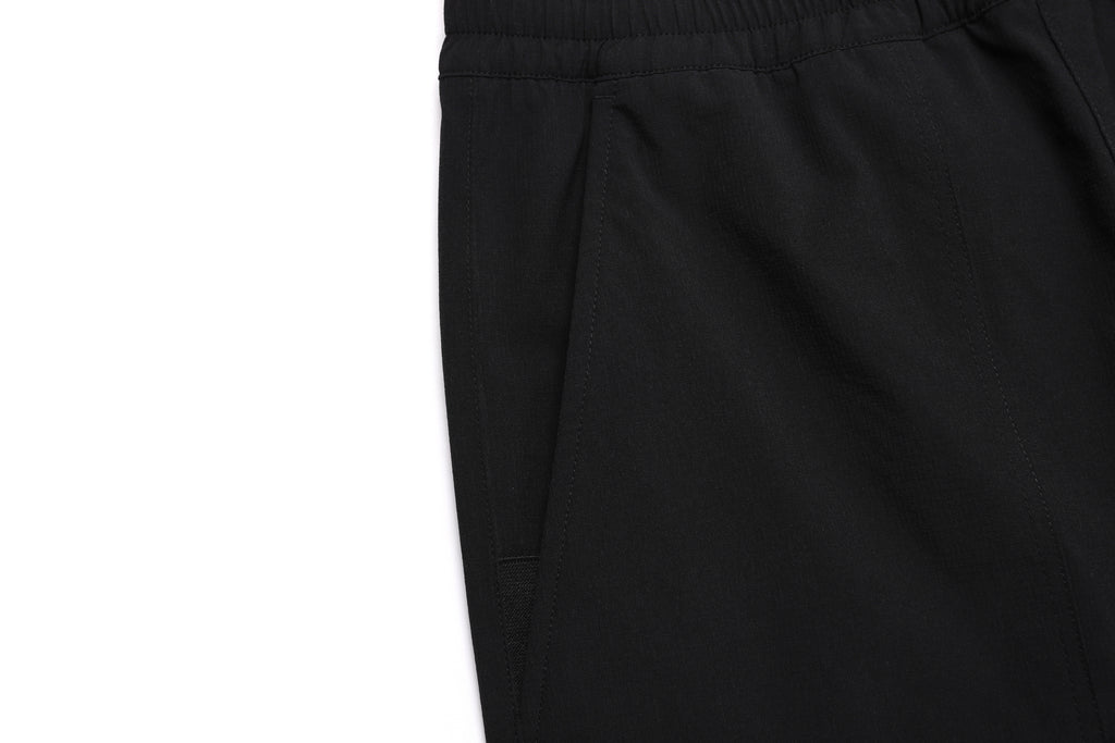 Unisex Parachute Wide Fit Pants- Carbon Black