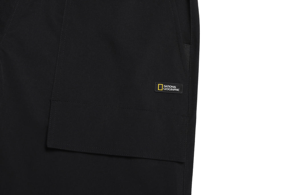 Unisex Parachute Wide Fit Pants- Carbon Black