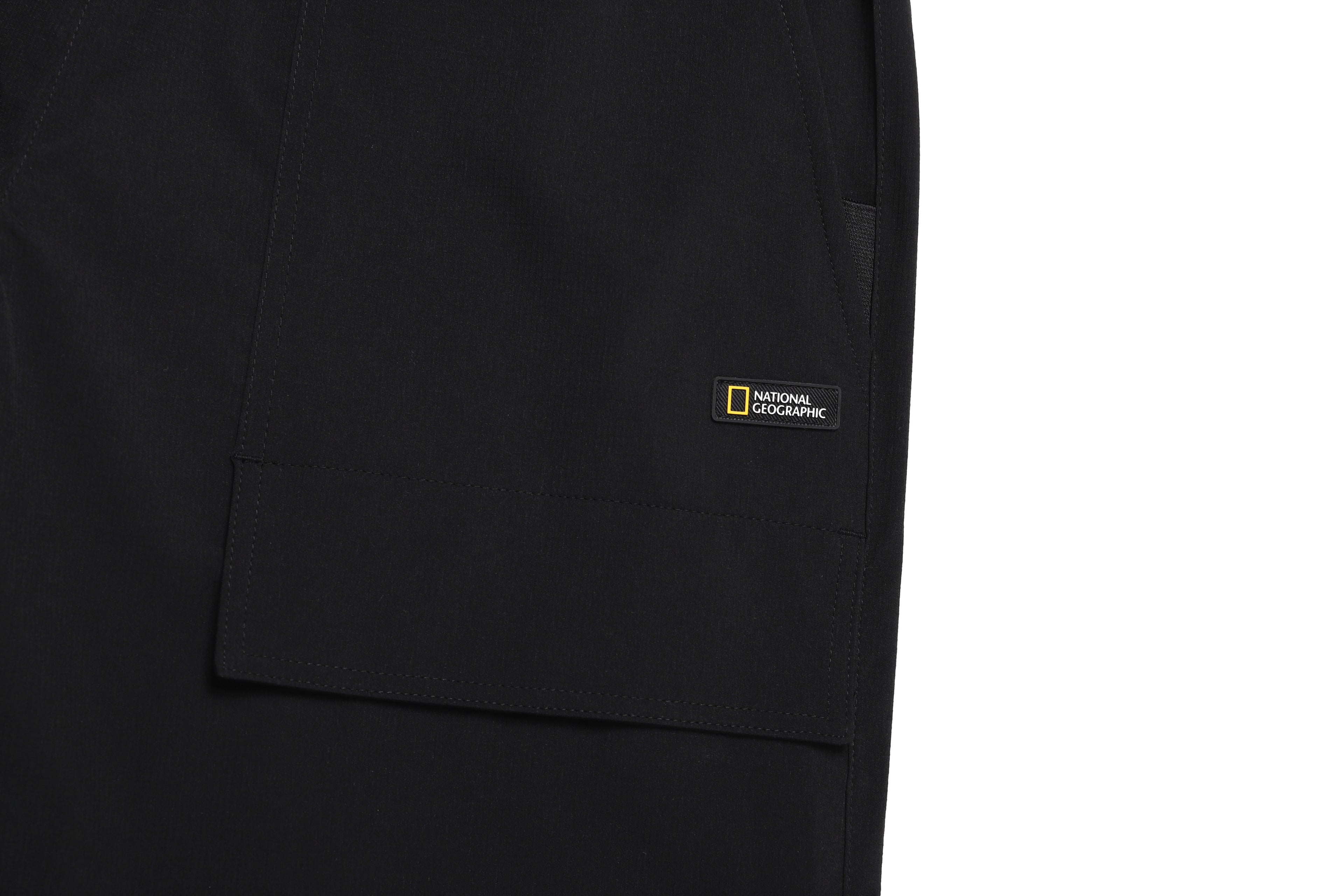 Unisex Parachute Wide Fit Pants- Carbon Black