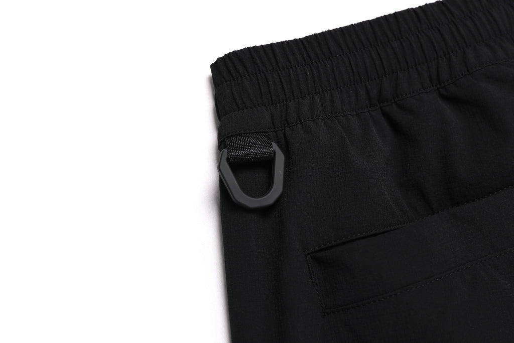 Unisex Parachute Wide Fit Pants- Carbon Black