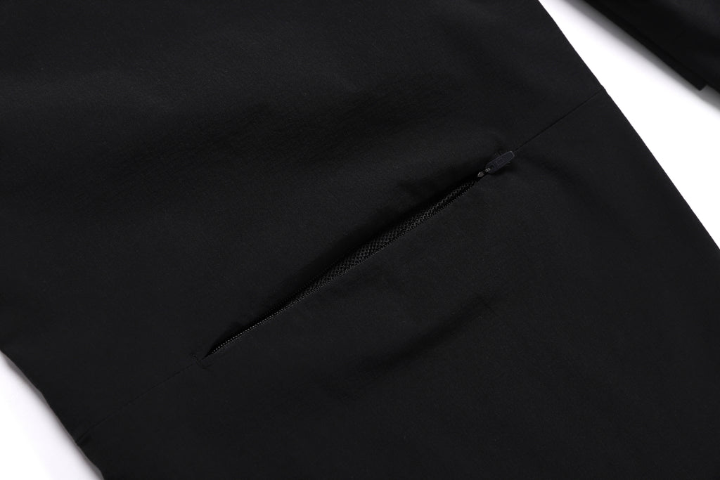 Unisex Parachute Wide Fit Pants- Carbon Black