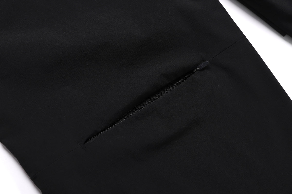 Unisex Parachute Wide Fit Pants- Carbon Black