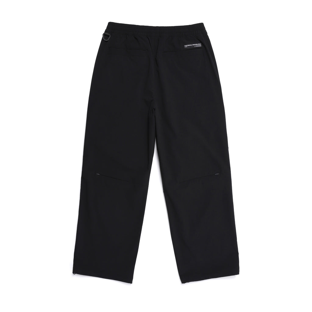 Unisex Parachute Wide Fit Pants- Carbon Black