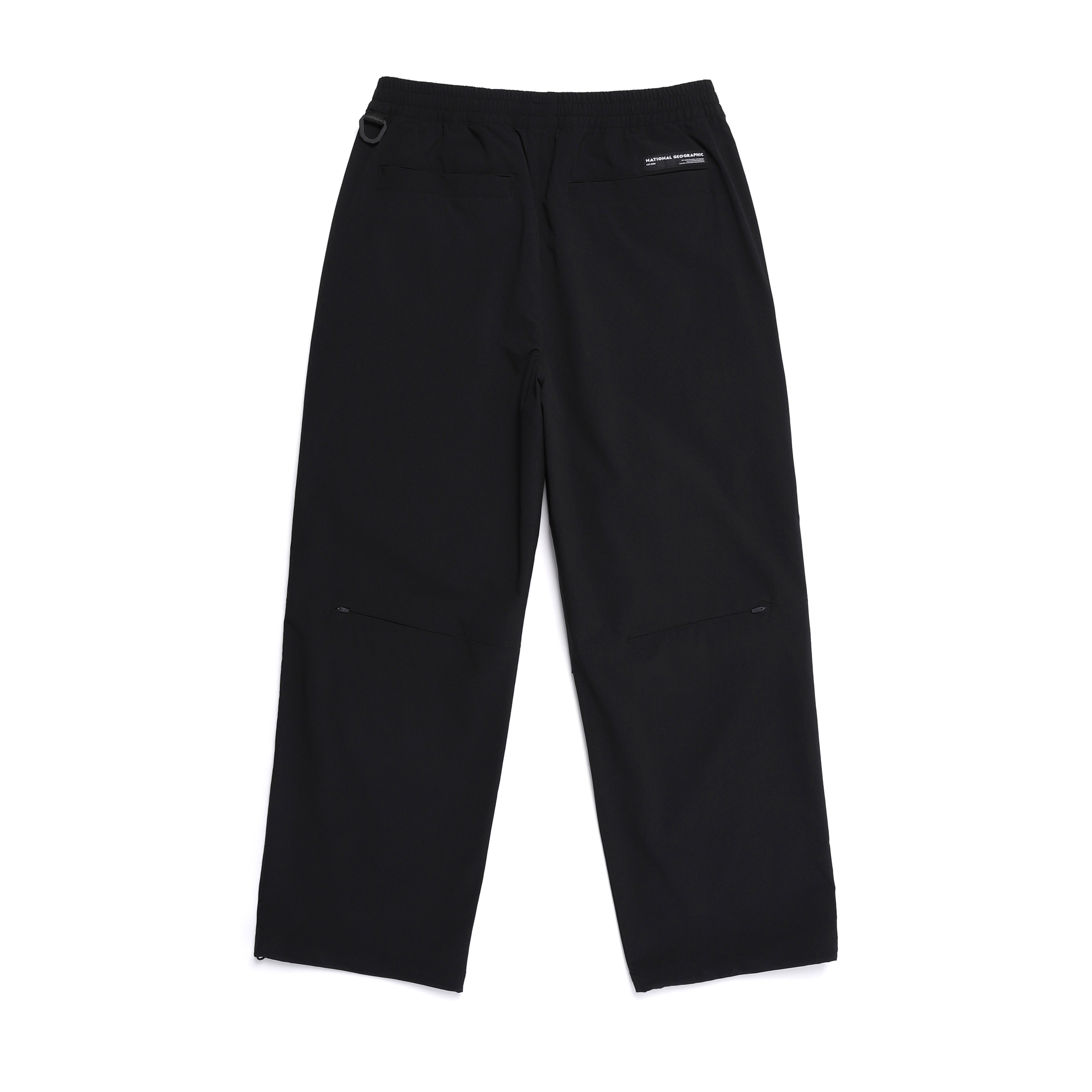 Unisex Parachute Wide Fit Pants- Carbon Black