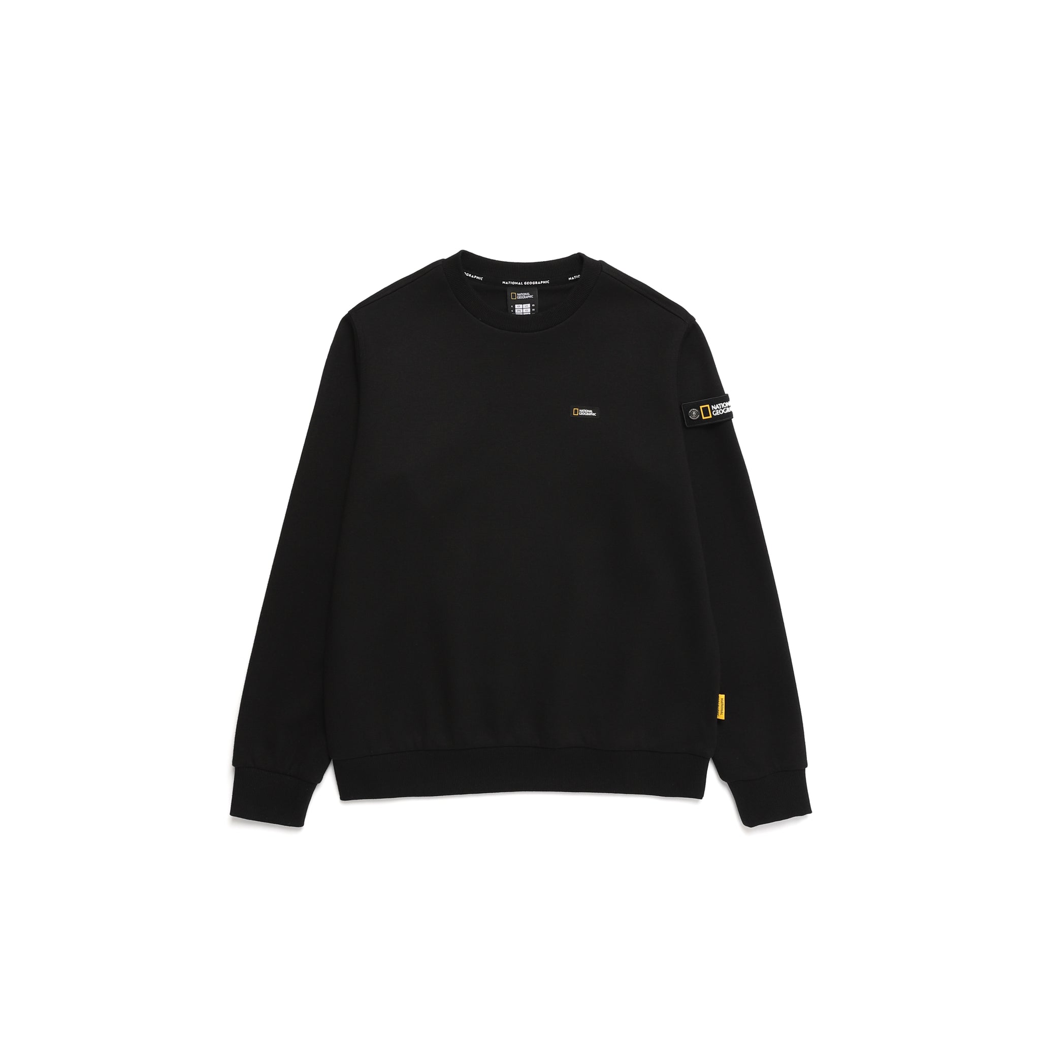 UNISEX PLICATA SMALL LOGO SWEATSHIRT- CARBON BLACK
