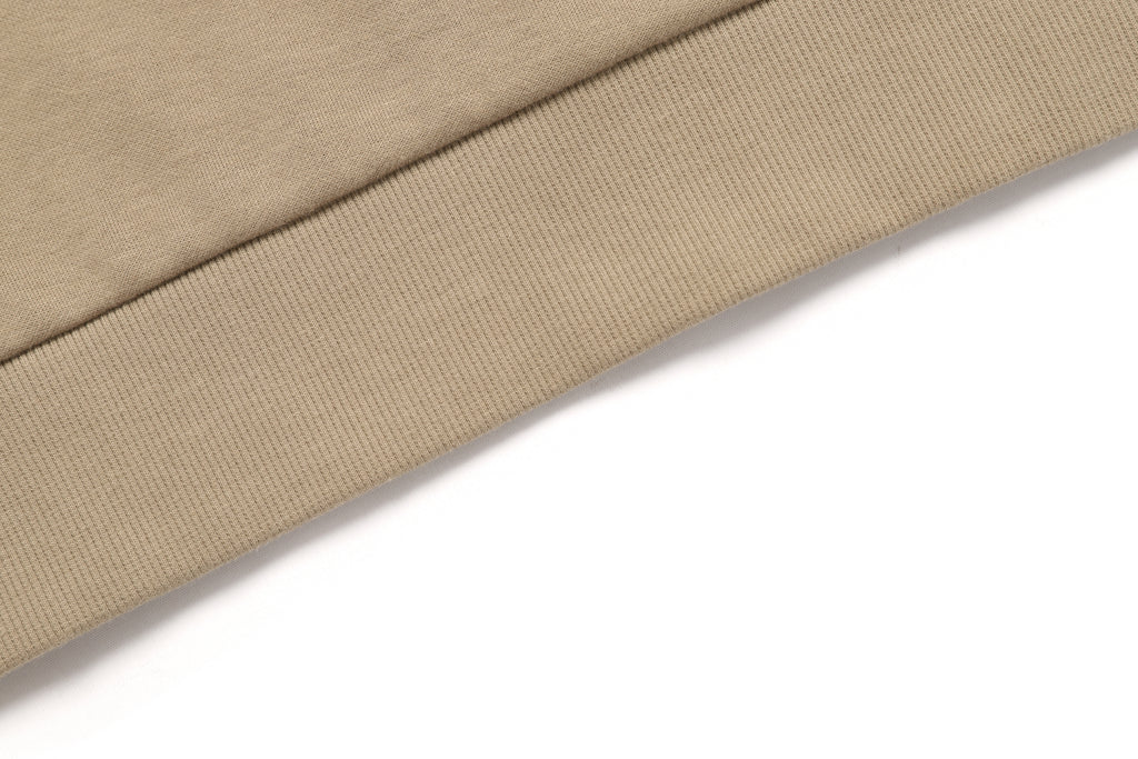 Unisex Plicata Small Logo Sweatshirt- D/Beige