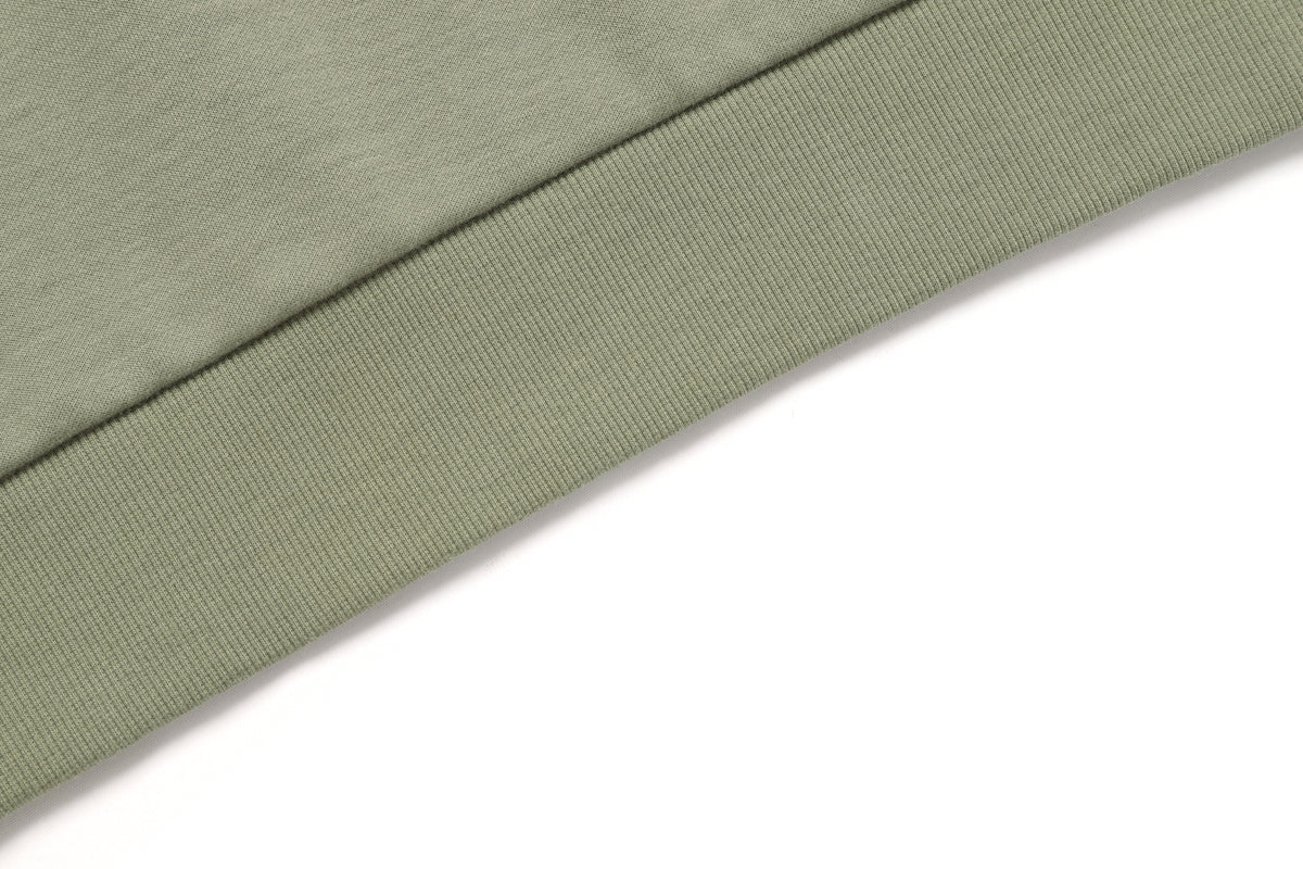 Unisex Plicata Small Logo Sweatshirt- Lichen Khaki
