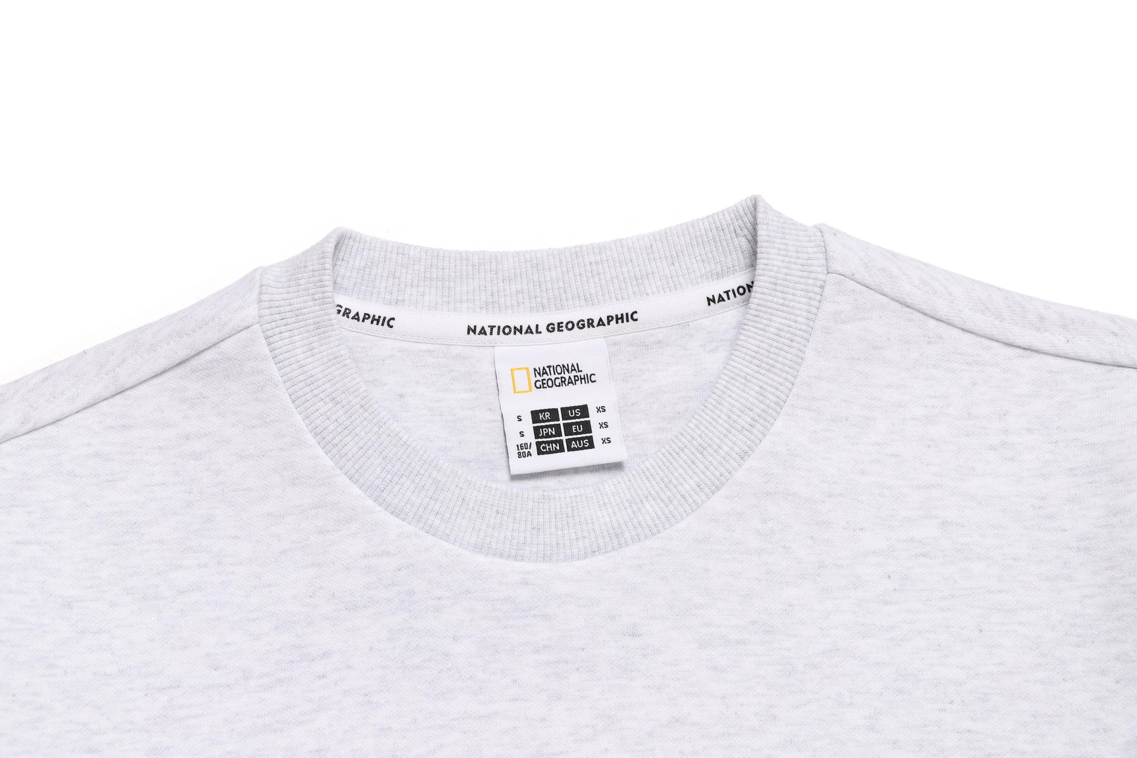 Unisex Plicata Small Logo Sweatshirt- M/ Ivory