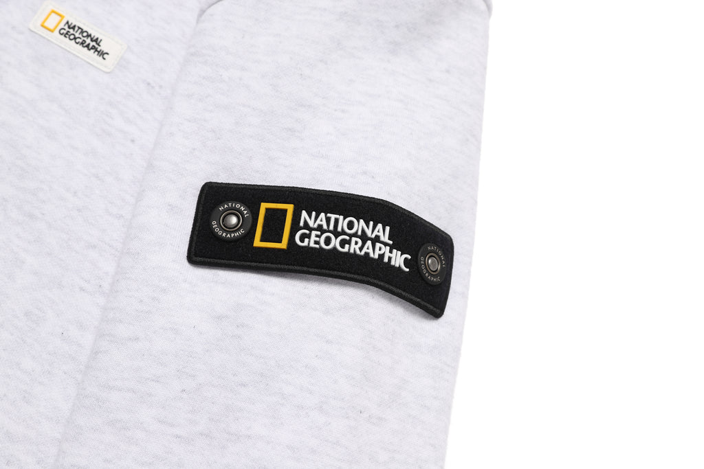 Unisex Plicata Small Logo Sweatshirt- M/ Ivory