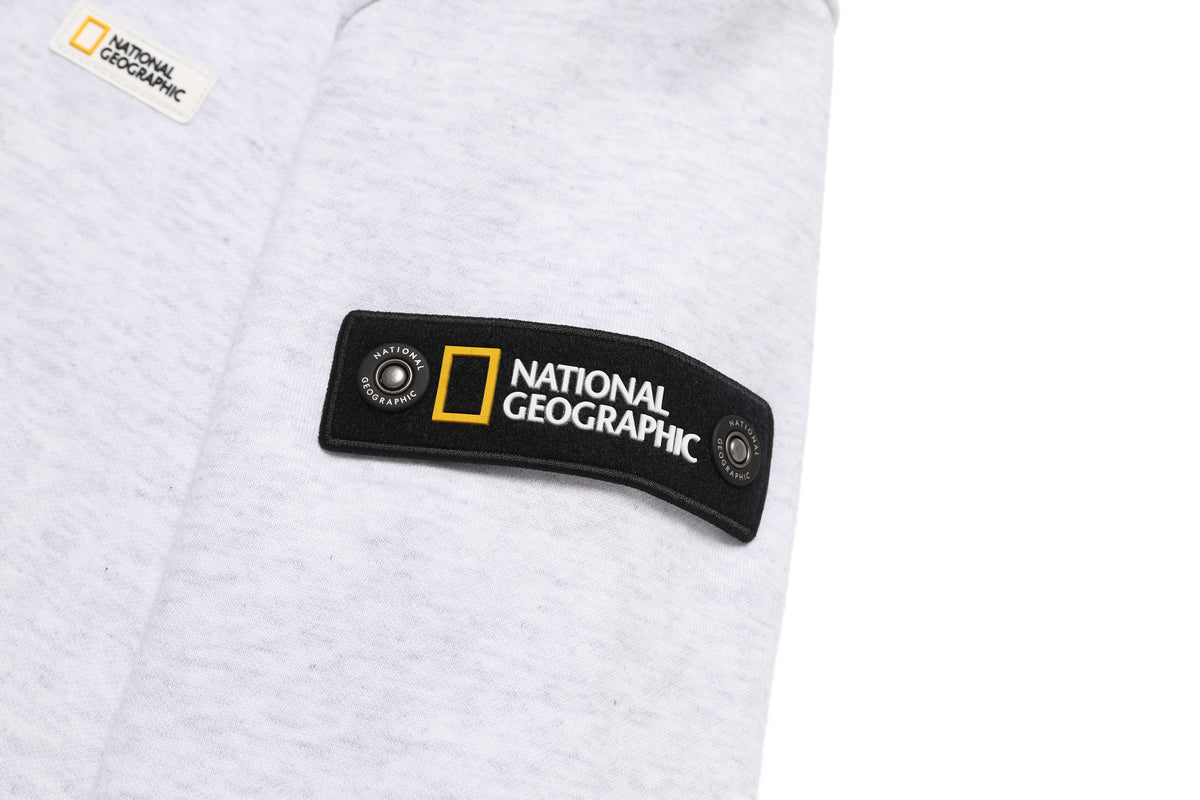 Unisex Plicata Small Logo Sweatshirt- M/ Ivory