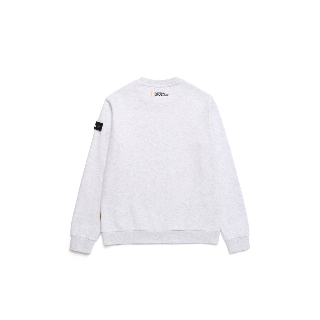 Unisex Plicata Small Logo Sweatshirt- M/ Ivory