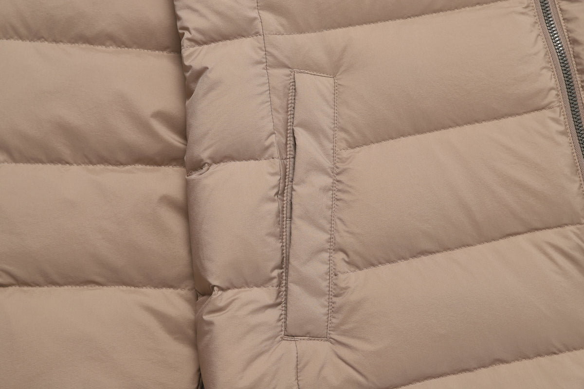 Women'S Milvus Light Weight Goose Mid Down Jumper- Beige